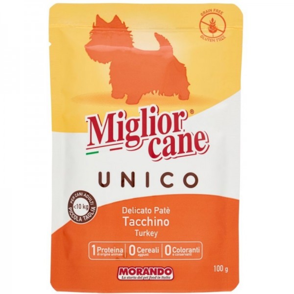MIGLIOR CANE UNICO 4 PER 100 GR TACCHINO    